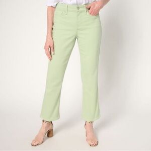 NYDJ NWT Green Ivy Straight Ankle Jeans
